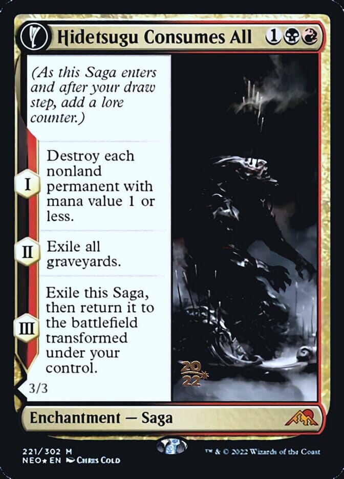 Hidetsugu Consumes All // Vessel of the All-Consuming [Kamigawa: Neon Dynasty Prerelease Promos] MTG Single Magic: The Gathering  | Multizone: Comics And Games