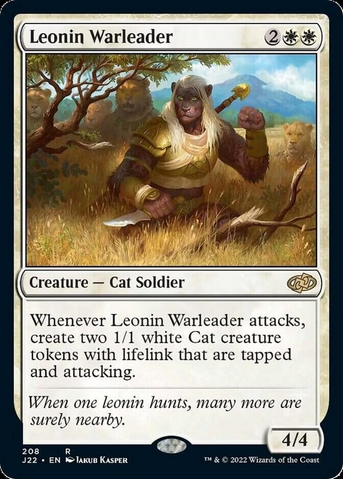 Leonin Warleader [Jumpstart 2022] MTG Single Magic: The Gathering  | Multizone: Comics And Games