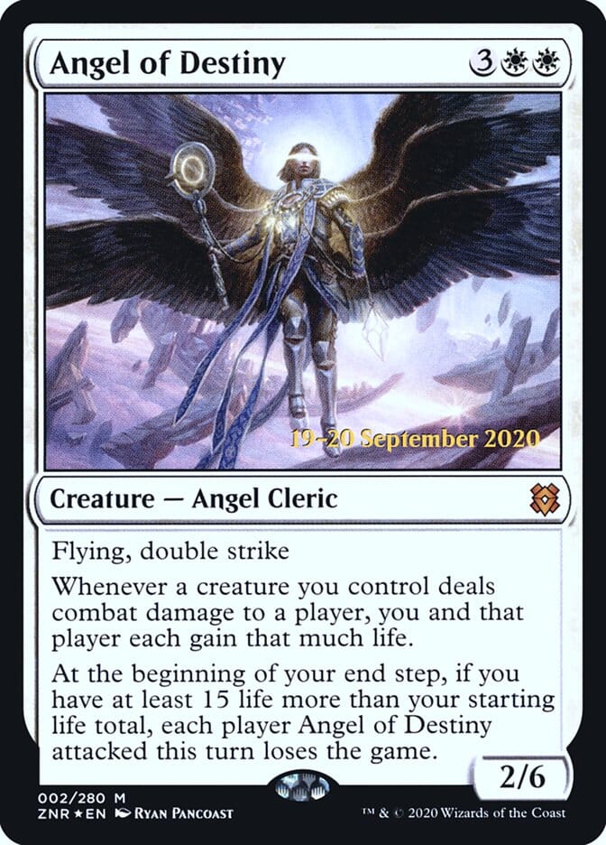 Angel of Destiny [Zendikar Rising Prerelease Promos] MTG Single Magic: The Gathering  | Multizone: Comics And Games