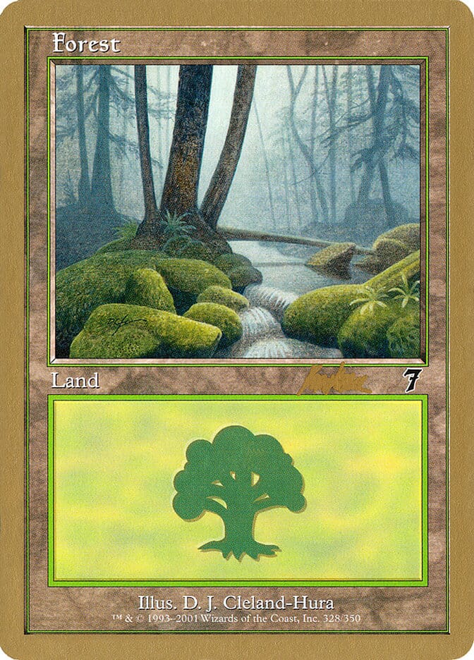 Forest (328) (Brian Kibler) [World Championship Decks 2002] MTG Single Magic: The Gathering  | Multizone: Comics And Games