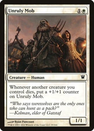 Unruly Mob [Innistrad] MTG Single Magic: The Gathering  | Multizone: Comics And Games