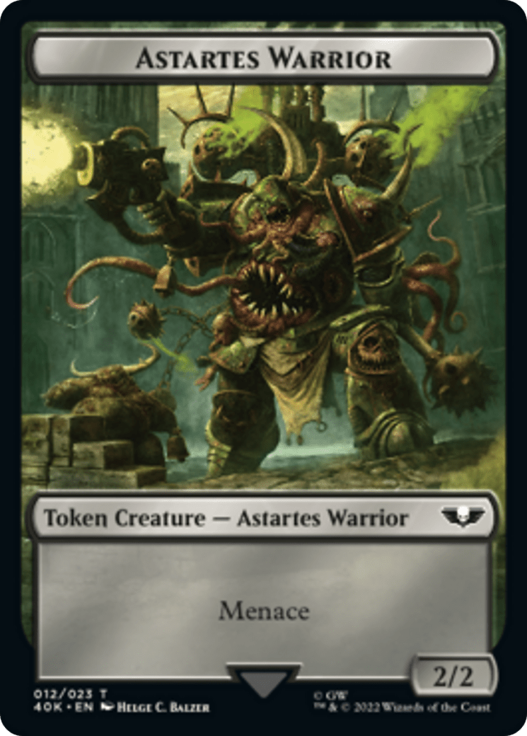 Spawn // Astartes Warrior [Universes Beyond: Warhammer 40,000 Tokens] MTG Single Magic: The Gathering  | Multizone: Comics And Games