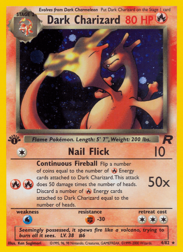 Dark Charizard (4/82) [Team Rocket 1st Edition] Pokemon Single Pokémon  | Multizone: Comics And Games