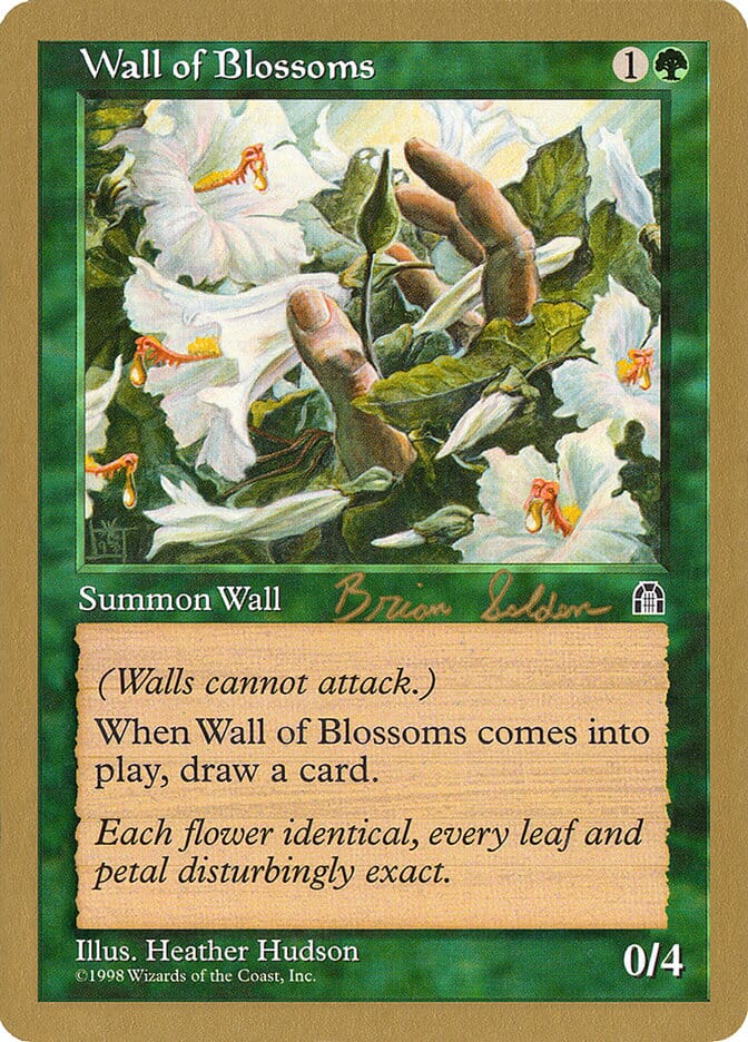 Wall of Blossoms (Brian Selden) [World Championship Decks 1998] MTG Single Magic: The Gathering  | Multizone: Comics And Games