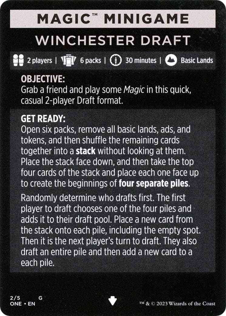 Winchester Draft (Magic Minigame) [Phyrexia: All Will Be One Minigame] MTG Single Magic: The Gathering  | Multizone: Comics And Games