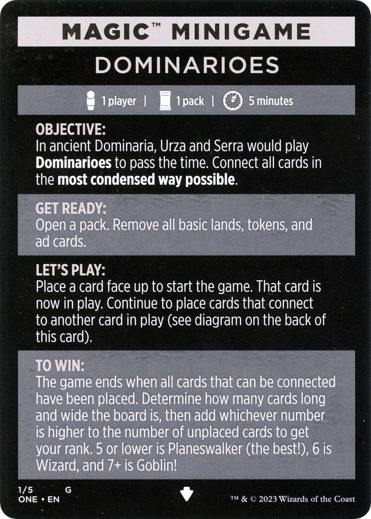 Dominarioes (Magic Minigame) [Phyrexia: All Will Be One Minigame] MTG Single Magic: The Gathering  | Multizone: Comics And Games