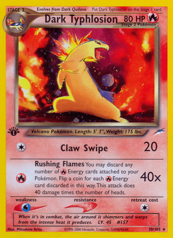 Dark Typhlosion (10/105) [Neo Destiny 1st Edition] Pokemon Single Pokémon  | Multizone: Comics And Games