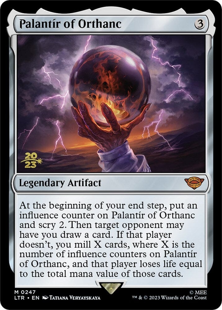 Palantir of Orthanc [The Lord of the Rings: Tales of Middle-Earth Prerelease Promos] MTG Single Magic: The Gathering  | Multizone: Comics And Games