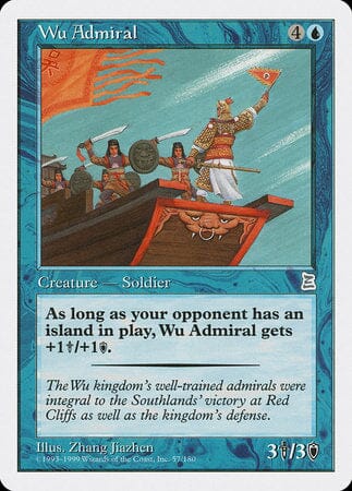 Wu Admiral [Portal Three Kingdoms] MTG Single Magic: The Gathering  | Multizone: Comics And Games