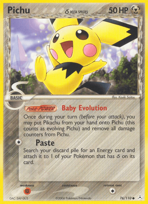 Pichu (76/110) (Delta Species) [EX: Holon Phantoms] Pokemon Single Pokémon  | Multizone: Comics And Games