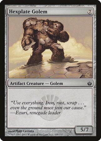Hexplate Golem [Mirrodin Besieged] MTG Single Magic: The Gathering  | Multizone: Comics And Games