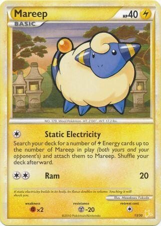Mareep (13/30) [HeartGold & SoulSilver: Trainer Kit - Raichu] Pokemon Single Pokémon  | Multizone: Comics And Games