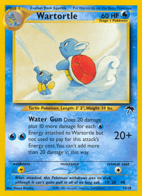 Wartortle (15/18) [Southern Islands] Pokemon Single Pokémon  | Multizone: Comics And Games