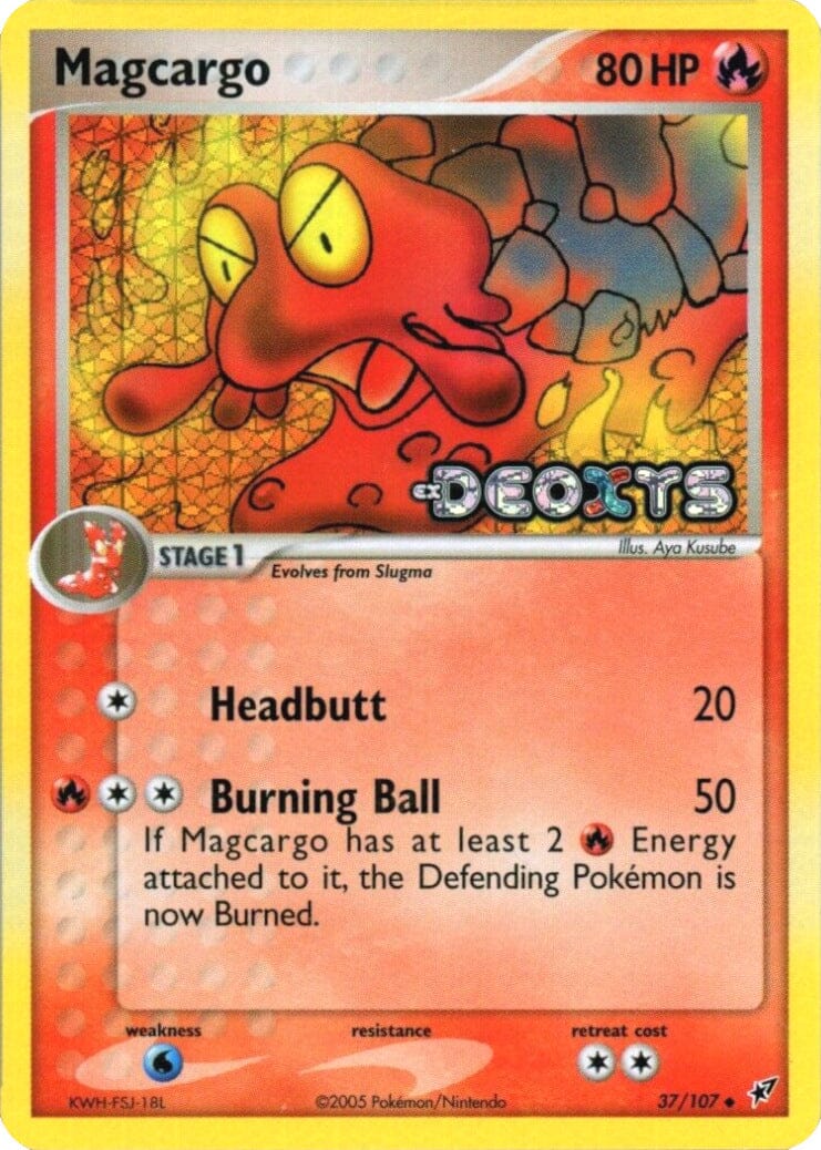 Magcargo (37/107) (Stamped) [EX: Deoxys] Pokemon Single Pokémon  | Multizone: Comics And Games