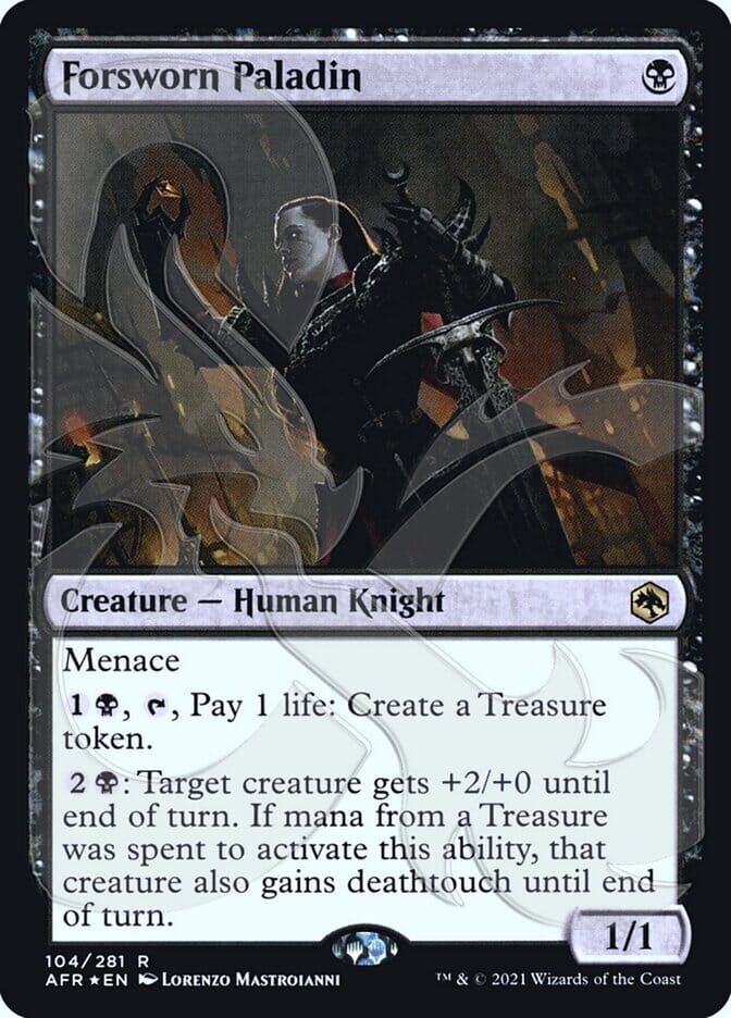 Forsworn Paladin (Ampersand Promo) [Dungeons & Dragons: Adventures in the Forgotten Realms Promos] MTG Single Magic: The Gathering  | Multizone: Comics And Games
