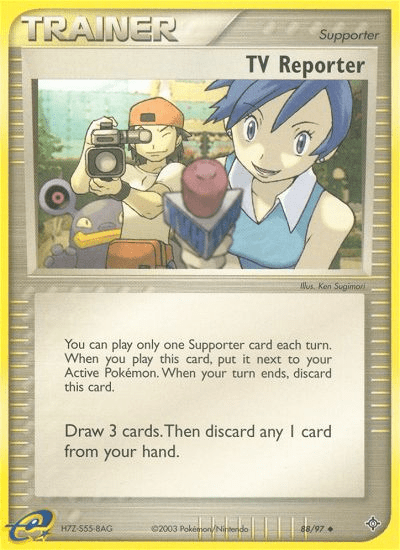 TV Reporter (88/97) [EX: Dragon] Pokemon Single Pokémon  | Multizone: Comics And Games