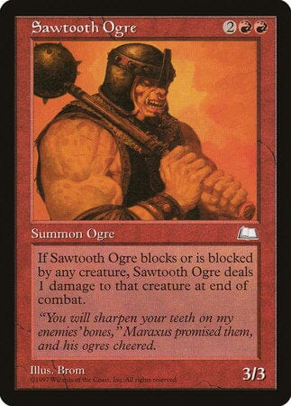 Sawtooth Ogre [Weatherlight] MTG Single Magic: The Gathering  | Multizone: Comics And Games