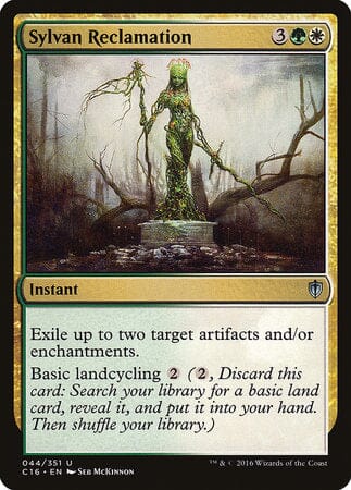 Sylvan Reclamation [Commander 2016] MTG Single Magic: The Gathering  | Multizone: Comics And Games