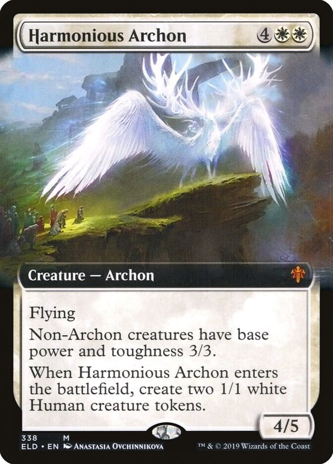 Harmonious Archon (Extended Art) [Throne of Eldraine] MTG Single Magic: The Gathering  | Multizone: Comics And Games
