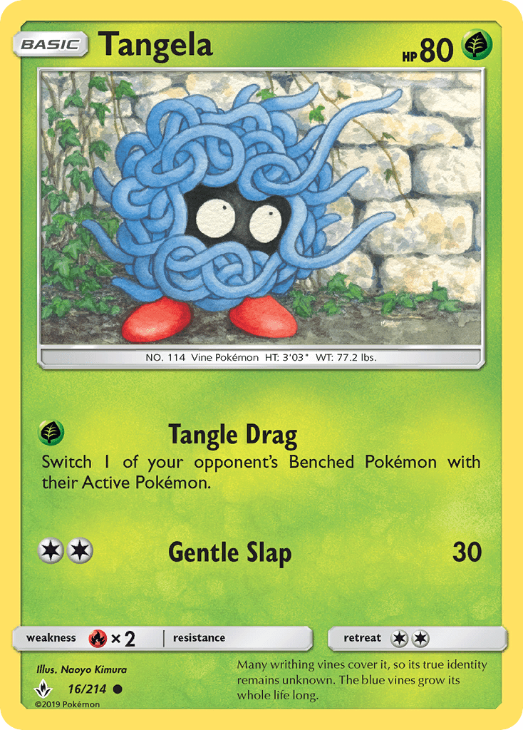Tangela (16/214) [Sun & Moon: Unbroken Bonds] Pokemon Single Pokémon  | Multizone: Comics And Games