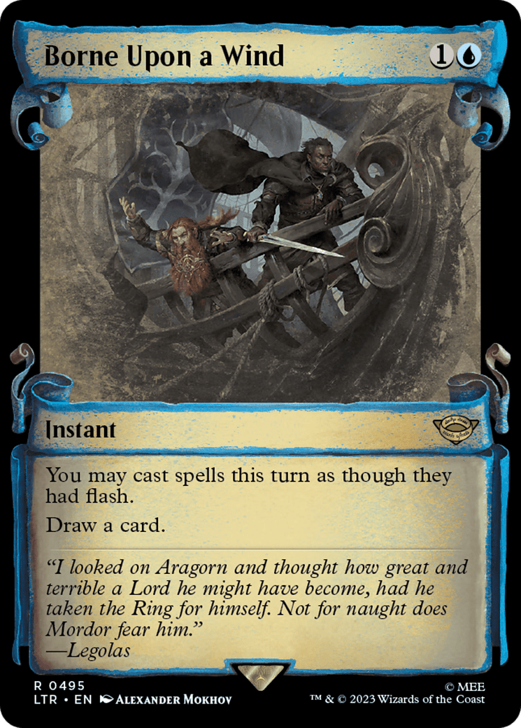 Borne Upon a Wind [The Lord of the Rings: Tales of Middle-Earth Showcase Scrolls] MTG Single Magic: The Gathering  | Multizone: Comics And Games
