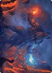 Aegar, the Freezing Flame Art Card [Kaldheim: Art Series] MTG Single Magic: The Gathering  | Multizone: Comics And Games