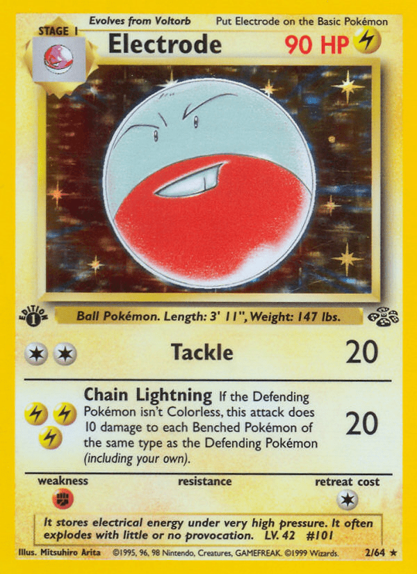 Electrode (2/64) [Jungle 1st Edition] Pokemon Single Pokémon  | Multizone: Comics And Games