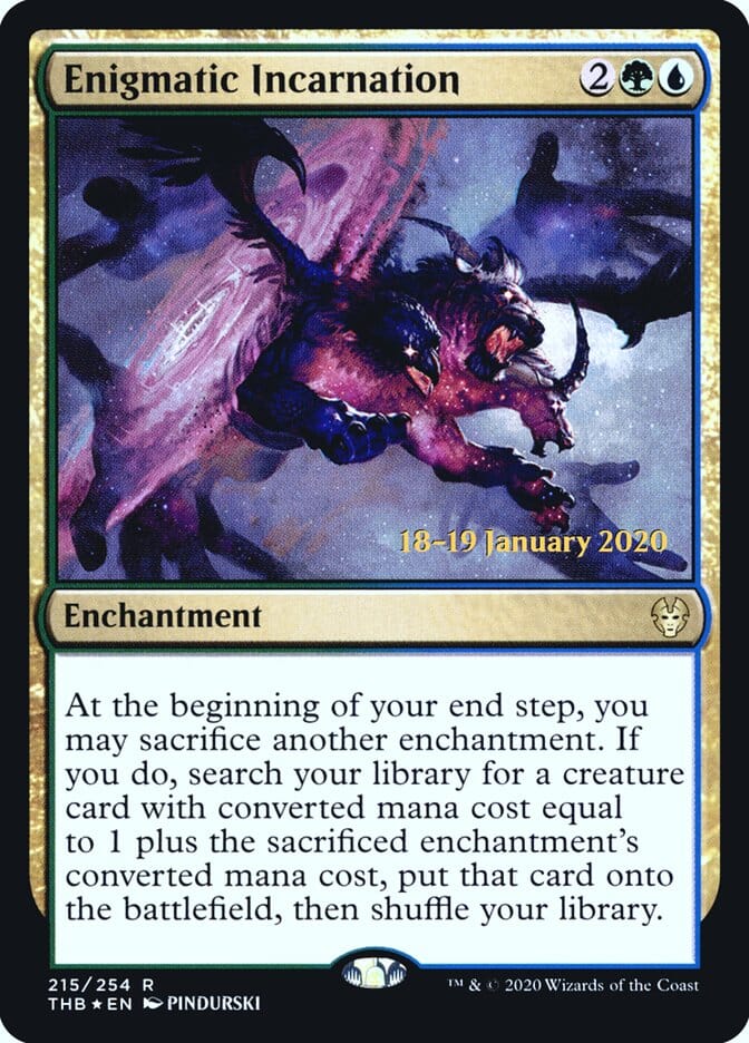 Enigmatic Incarnation [Theros Beyond Death Prerelease Promos] MTG Single Magic: The Gathering  | Multizone: Comics And Games