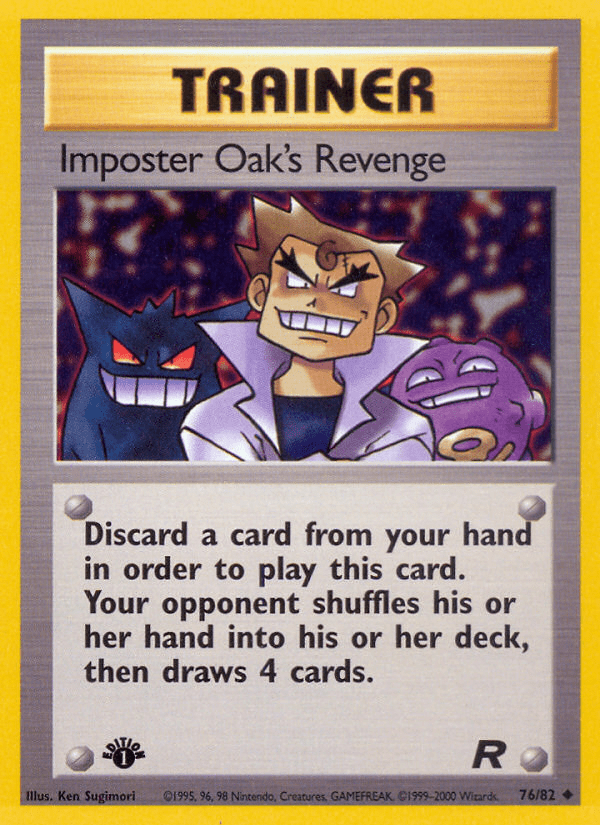 Imposter Oak's Revenge (76/82) [Team Rocket 1st Edition] Pokemon Single Pokémon  | Multizone: Comics And Games