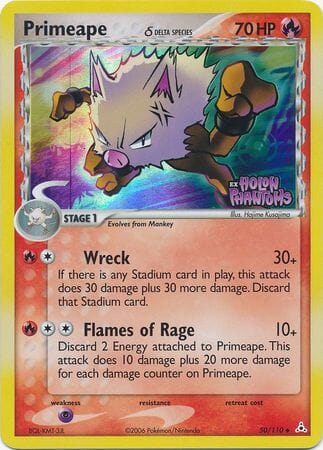 Primeape (50/110) (Delta Species) (Stamped) [EX: Holon Phantoms] Pokemon Single Pokémon  | Multizone: Comics And Games