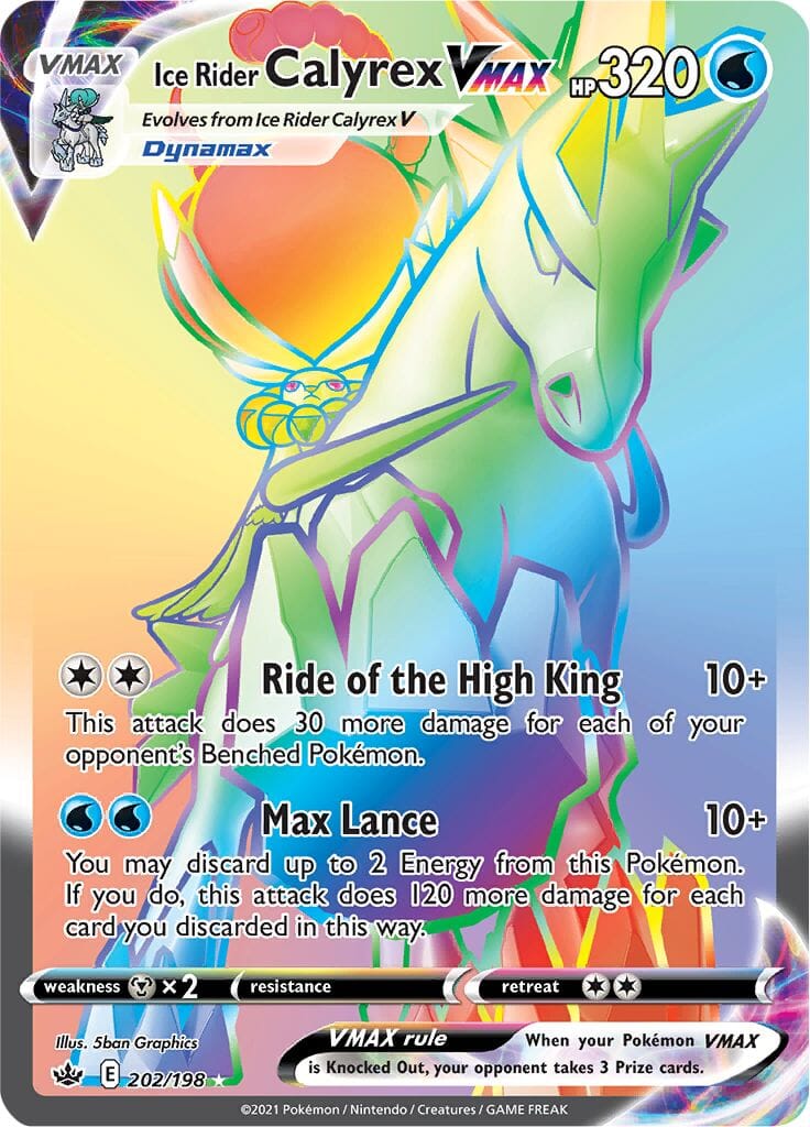 Ice Rider Calyrex VMAX (202/198) [Sword & Shield: Chilling Reign] Pokemon Single Pokémon  | Multizone: Comics And Games