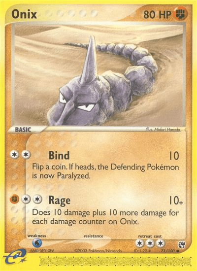 Onix (71/100) [EX: Sandstorm] Pokemon Single Pokémon  | Multizone: Comics And Games