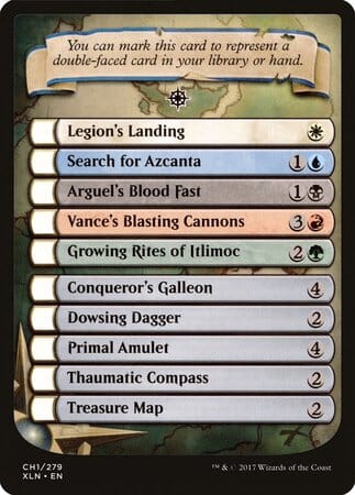 Checklist Card - Ixalan [Ixalan Tokens] MTG Single Magic: The Gathering  | Multizone: Comics And Games