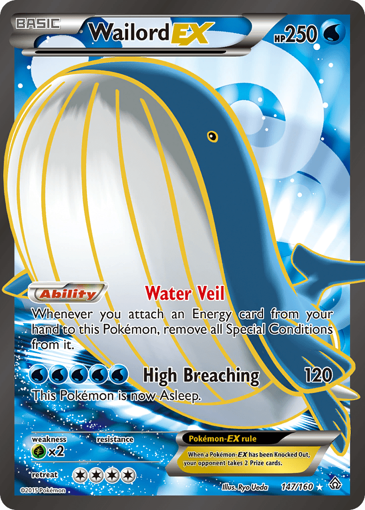 Wailord EX (147/160) [XY: Primal Clash] Pokemon Single Pokémon  | Multizone: Comics And Games