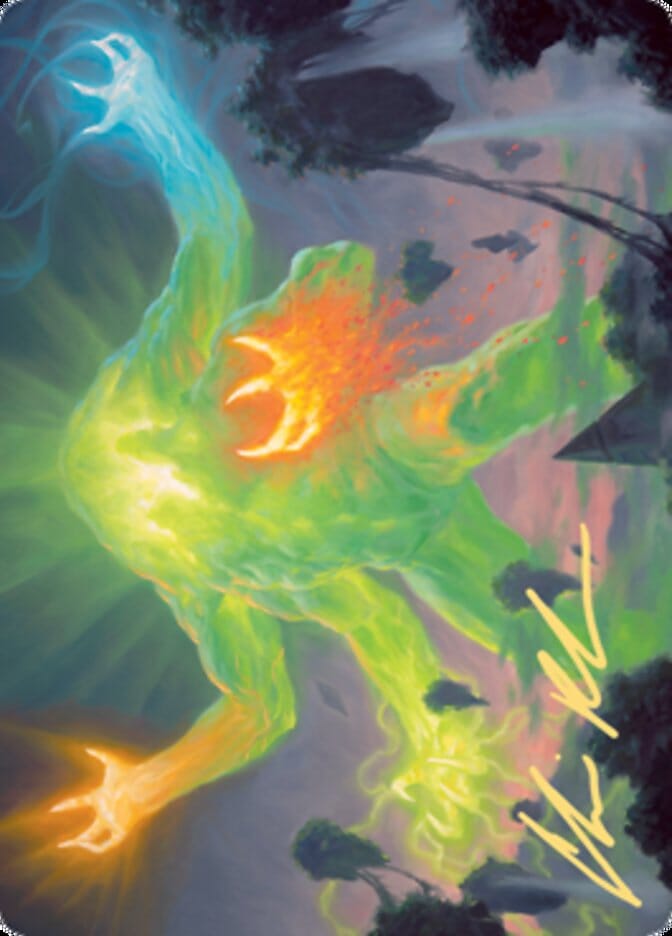 Omnath, Locus of Creation Art Card (Gold-Stamped Signature) [Zendikar Rising Art Series] MTG Single Magic: The Gathering  | Multizone: Comics And Games