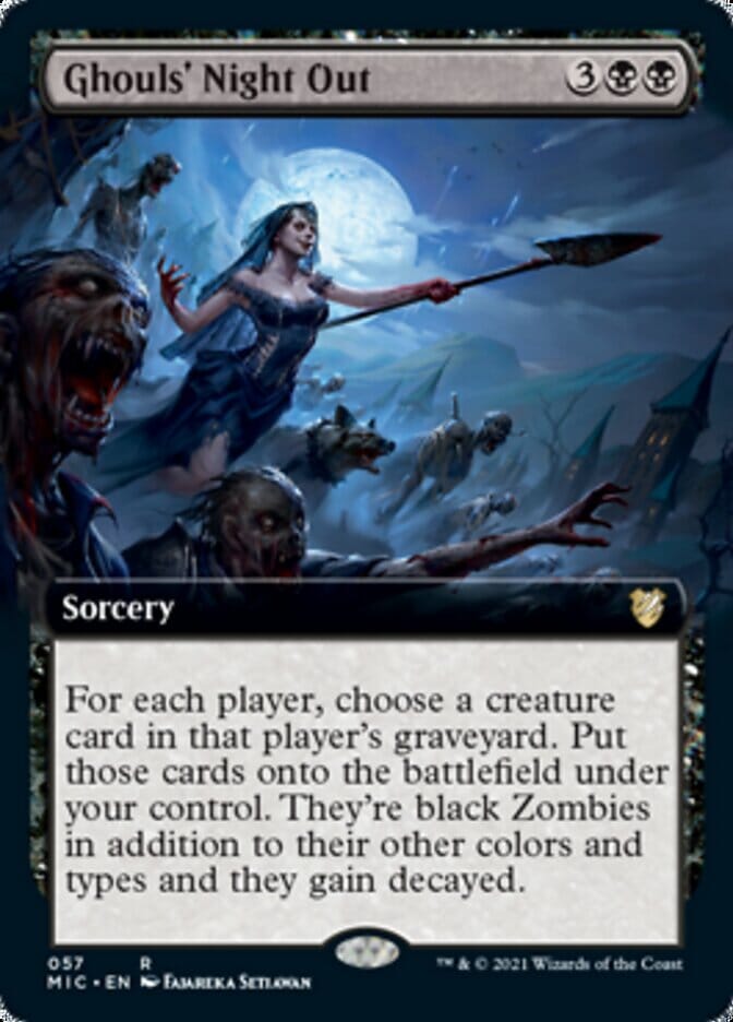Ghouls' Night Out (Extended) [Innistrad: Midnight Hunt Commander] MTG Single Magic: The Gathering  | Multizone: Comics And Games