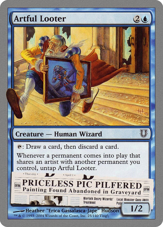 Artful Looter [Unhinged] MTG Single Magic: The Gathering  | Multizone: Comics And Games