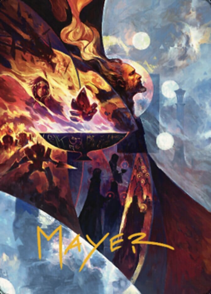 Urza's Command Art Card (Gold-Stamped Signature) [The Brothers' War Art Series] MTG Single Magic: The Gathering  | Multizone: Comics And Games