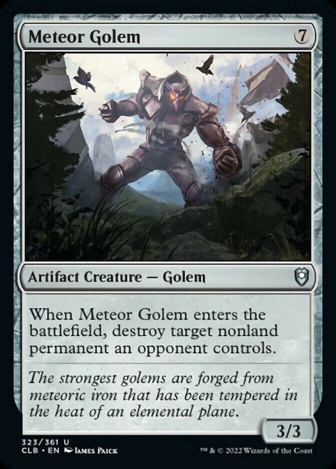 Meteor Golem [Commander Legends: Battle for Baldur's Gate] MTG Single Magic: The Gathering  | Multizone: Comics And Games