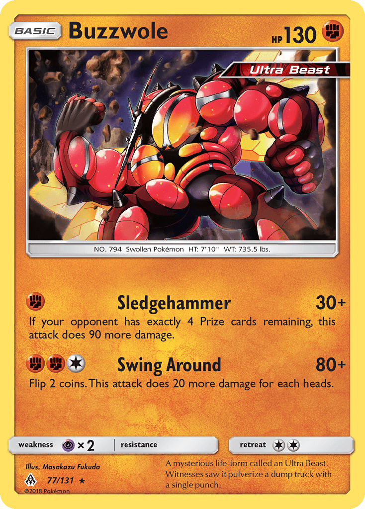 Buzzwole (77/131) [Sun & Moon: Forbidden Light] Pokemon Single Pokémon  | Multizone: Comics And Games