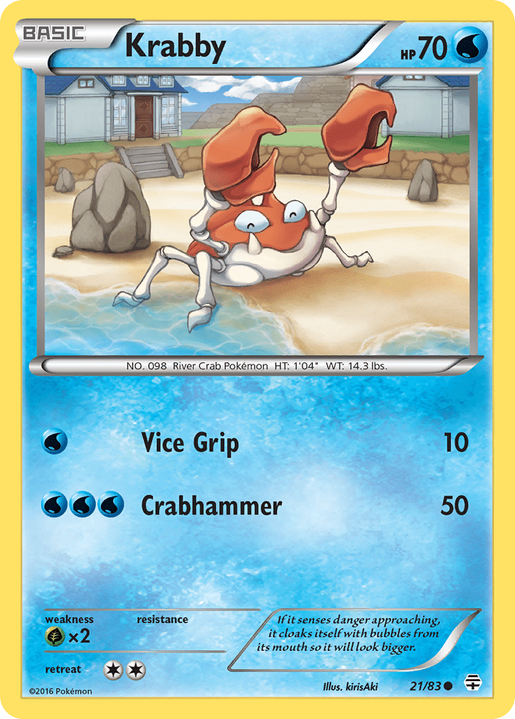 Krabby (21/83) [XY: Generations] Pokemon Single Pokémon  | Multizone: Comics And Games