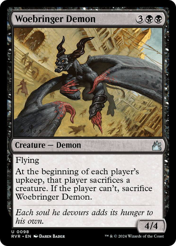 Woebringer Demon [Ravnica Remastered] MTG Single Magic: The Gathering  | Multizone: Comics And Games