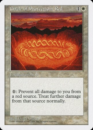 Circle of Protection: Red [Fifth Edition] MTG Single Magic: The Gathering  | Multizone: Comics And Games