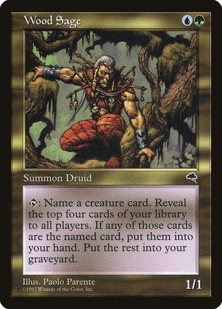 Wood Sage [Tempest] MTG Single Magic: The Gathering  | Multizone: Comics And Games