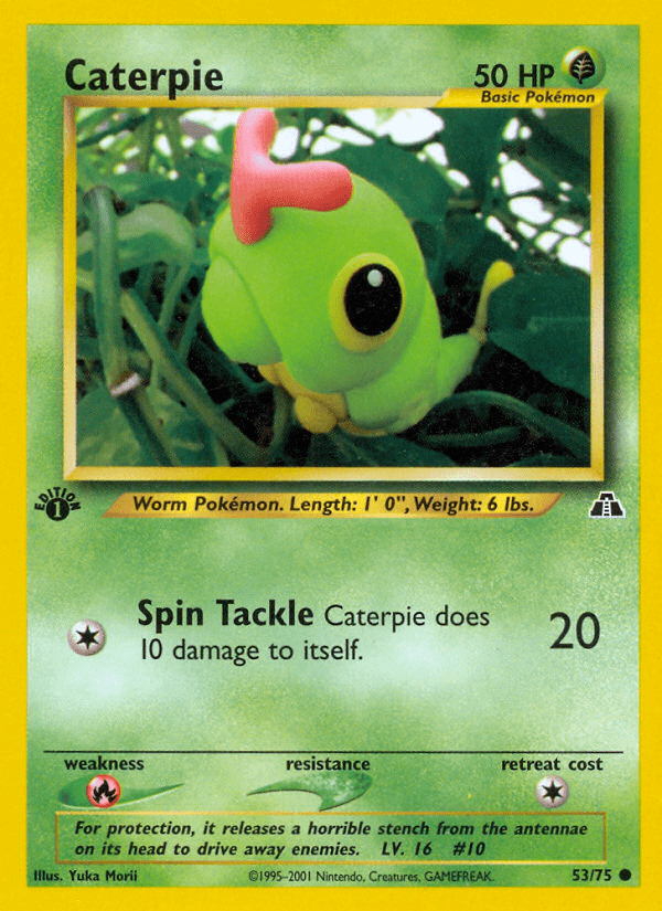 Caterpie (53/75) [Neo Discovery 1st Edition] Pokemon Single Pokémon  | Multizone: Comics And Games
