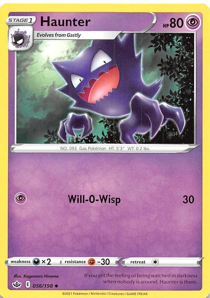 Haunter (056/198) [Sword & Shield: Chilling Reign] Pokemon Single Pokémon  | Multizone: Comics And Games