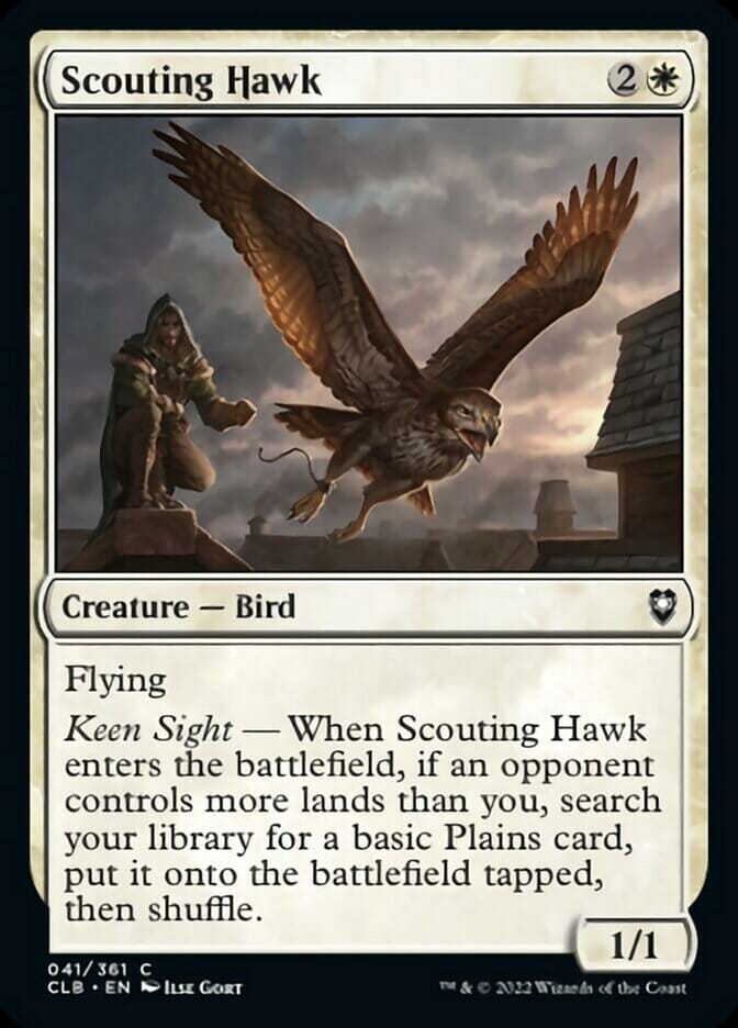 Scouting Hawk [Commander Legends: Battle for Baldur's Gate] MTG Single Magic: The Gathering  | Multizone: Comics And Games