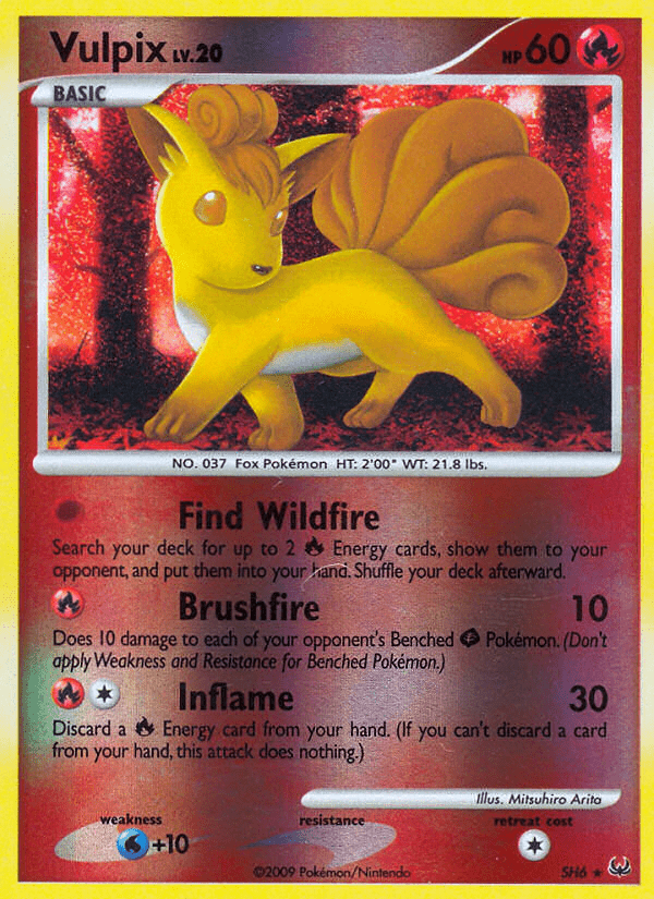 Vulpix (SH6) [Platinum: Base Set] Pokemon Single Pokémon  | Multizone: Comics And Games