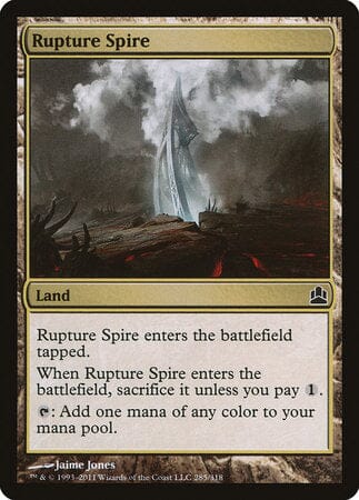 Rupture Spire [Commander 2011] MTG Single Magic: The Gathering  | Multizone: Comics And Games