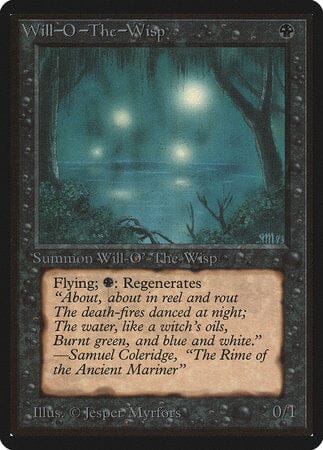 Will-o'-the-Wisp [Limited Edition Beta] MTG Single Magic: The Gathering  | Multizone: Comics And Games